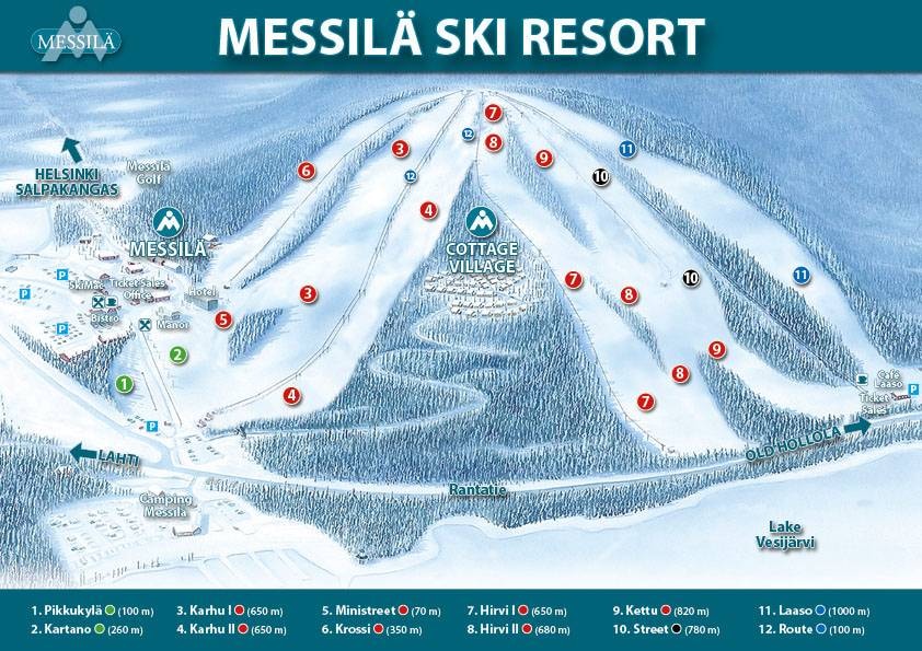 Messilä trail map