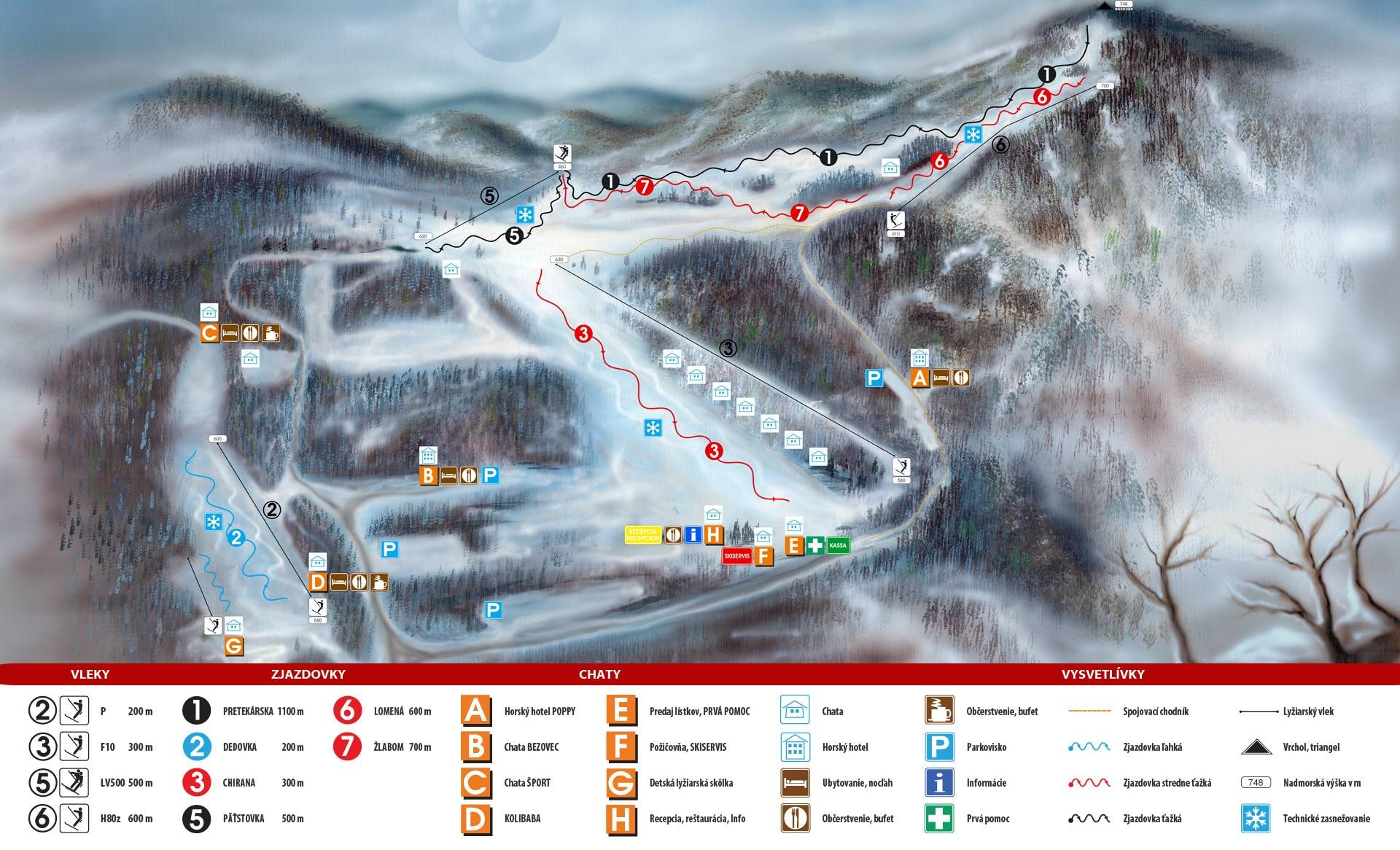 Bezovec trail map