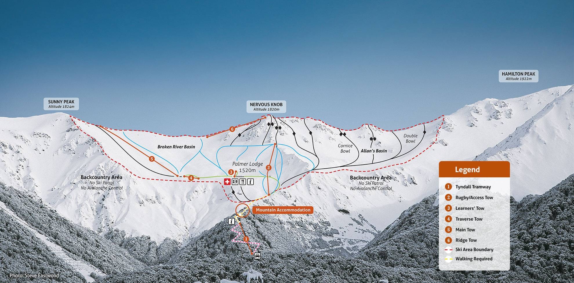 Broken River Ski Field trail map