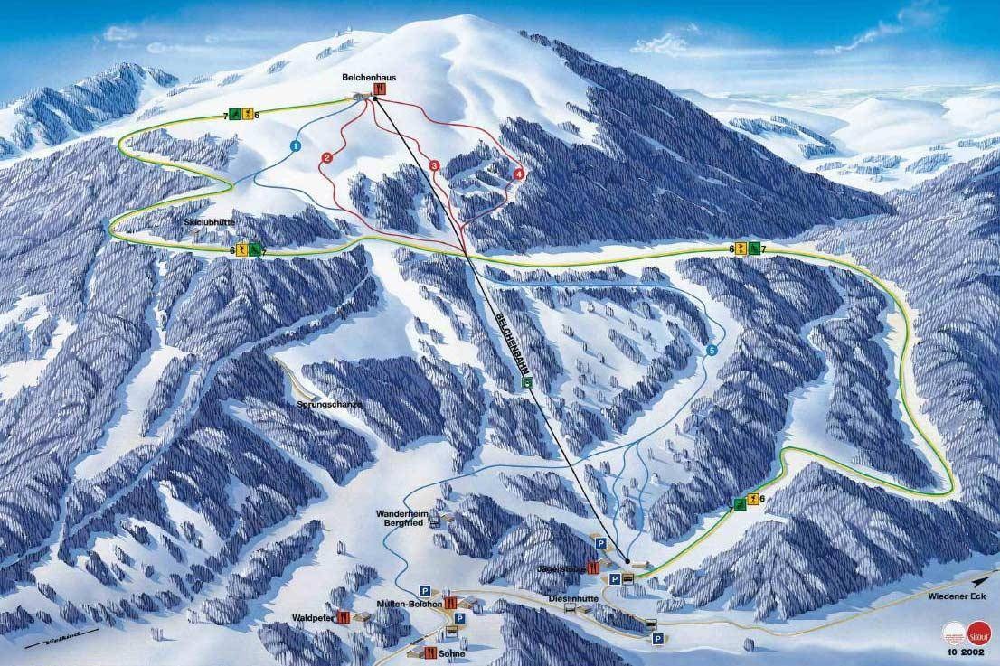Belchen trail map