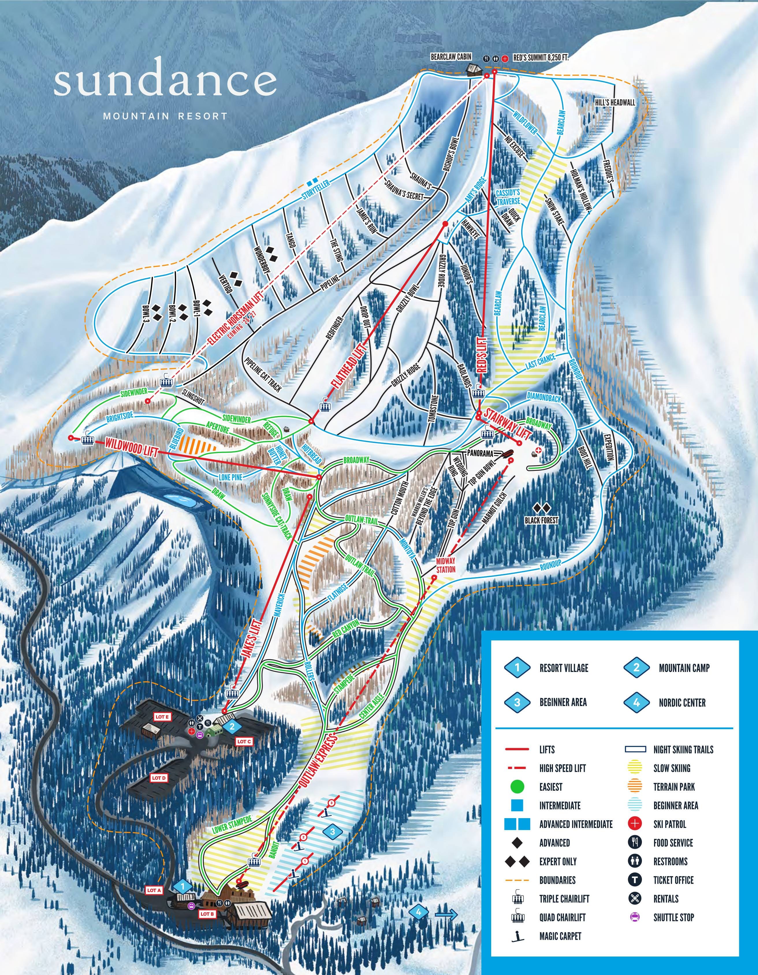 Sundance trail map