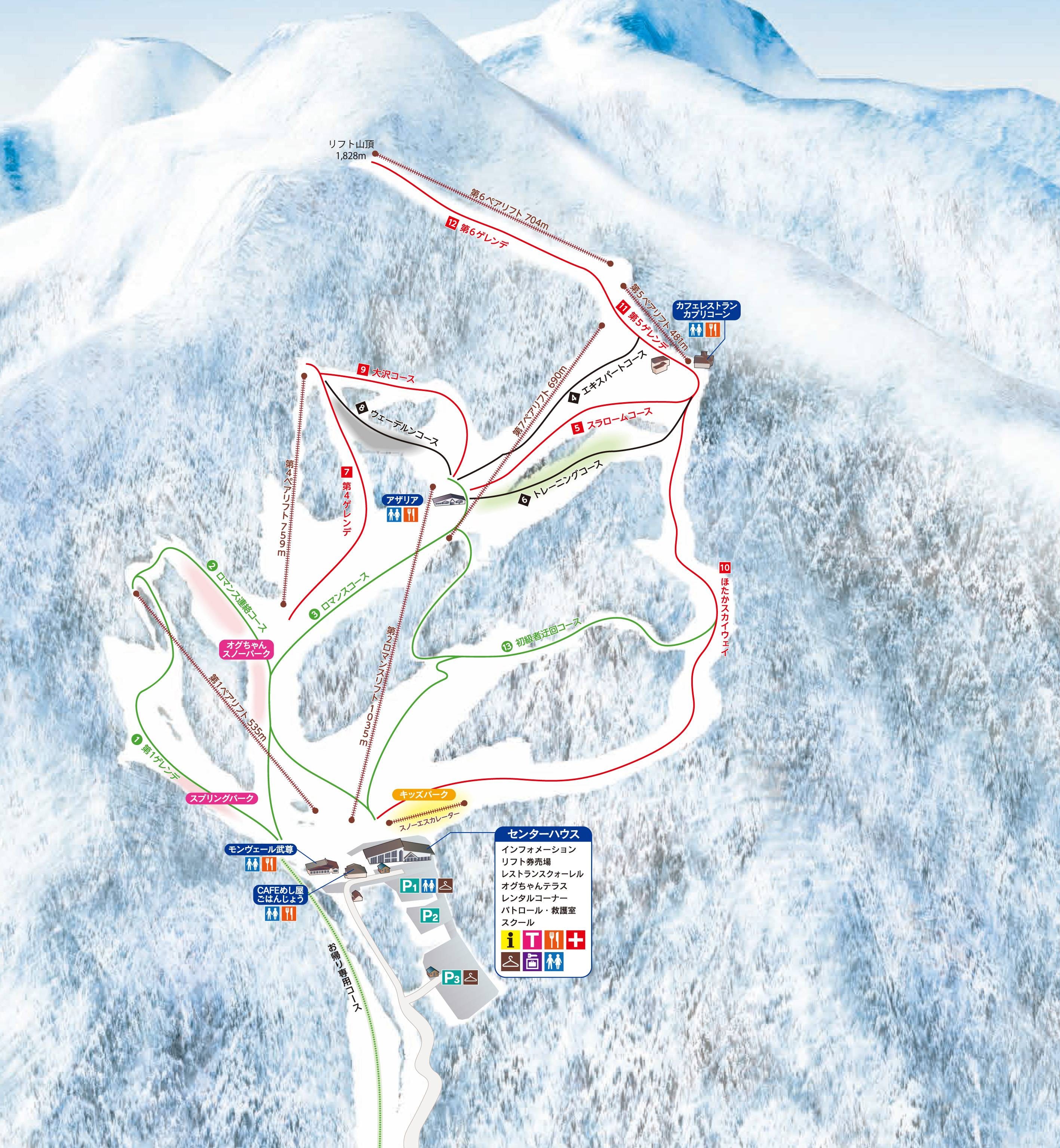 Ogna Hotaka trail map