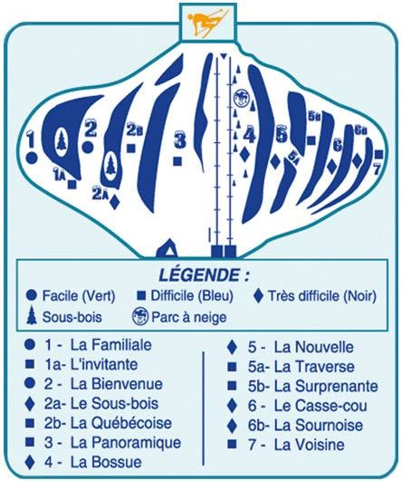 Mont Biencourt trail map