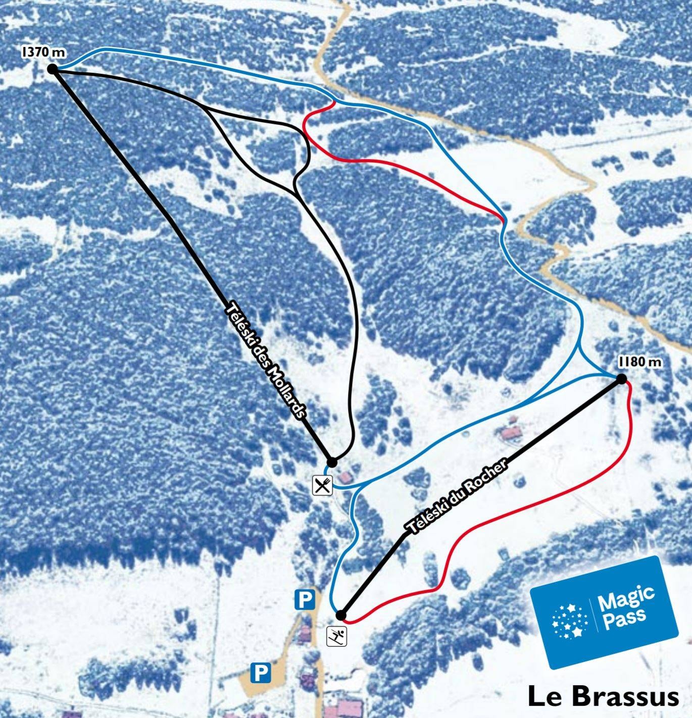 Le Brassus trail map