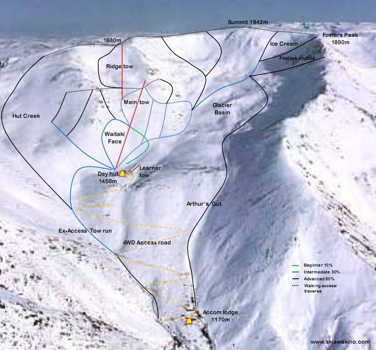 Awakino trail map