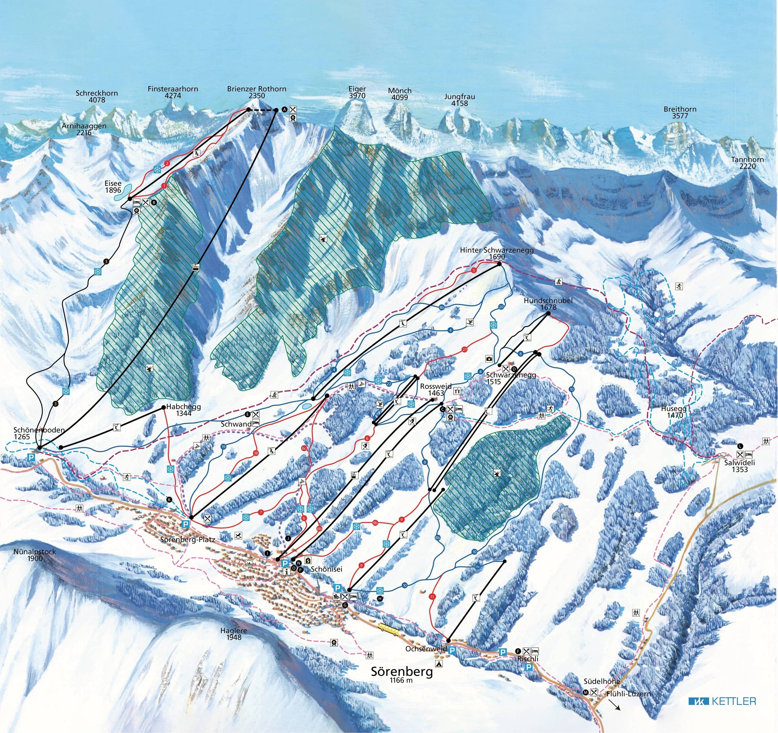 Sörenberg – Rothorn/Dorf trail map