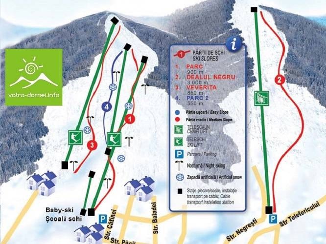 Vatra Dornei trail map