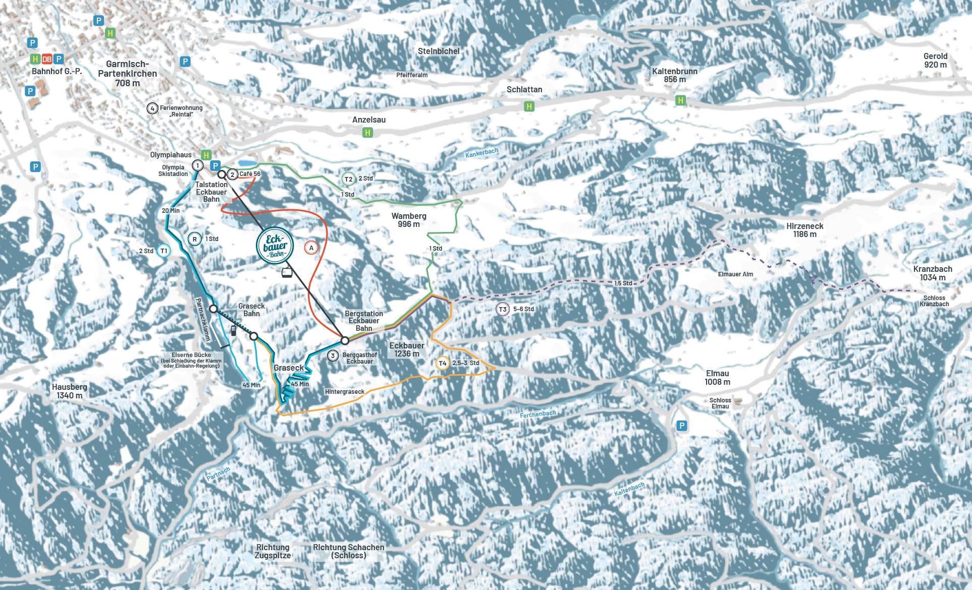 Eckbauer – Garmisch-Partenkirchen trail map